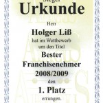 ABACUS Nachhilfe – Siegerurkunde