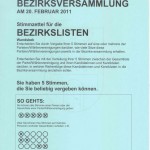 Bezirkslisten Wahl Hamburg 2011