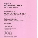 Wahlkreislisten Hamburg auf Landesebene